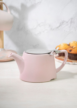 Kitchen Craft Чайник с заварником 750 мл розовый