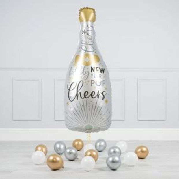 36" Шар-фигура Шампанское Новый год (БГ-40)