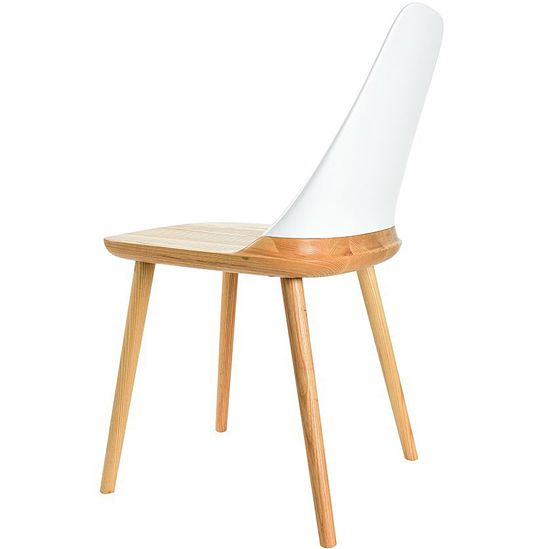 Стул Klam 2 c белой спинкой