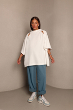 Футболка-реглан с разрезами