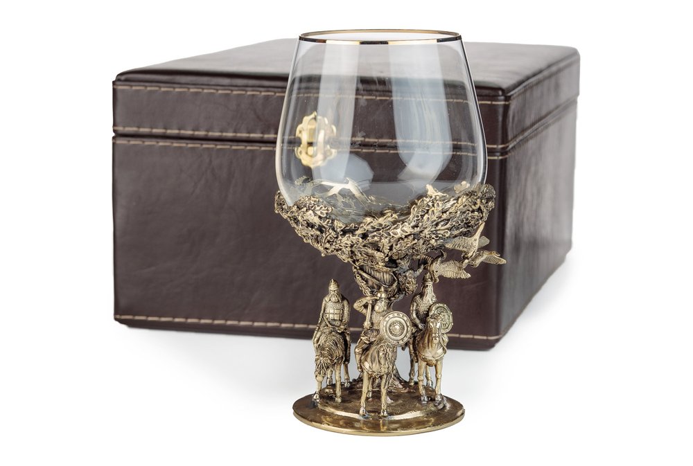 Бокал для коньяка "Три богатыря"