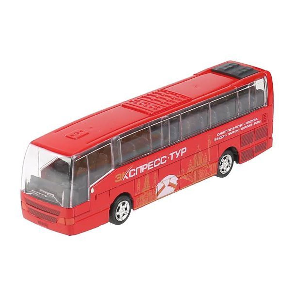 Модель рейсовый автобус свет-звук, открываются двери, металл.