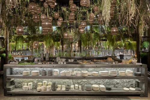 Тарелка плоская SEMPRE керамика/black-white 180х180х15h коллекция Bob