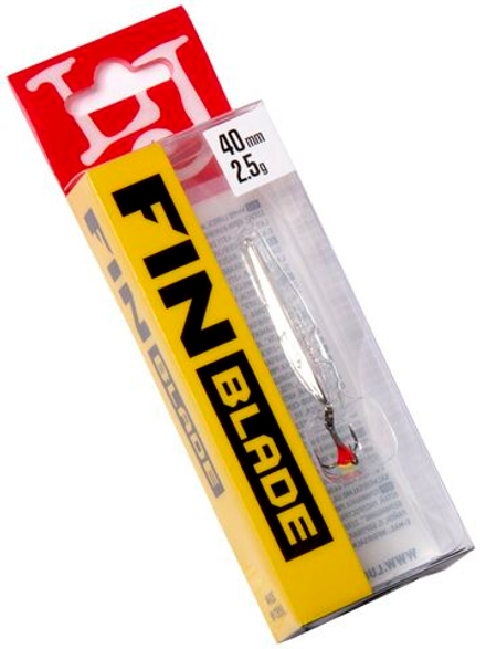 Блесна вертикальная зимняя Lucky John FIN Blade с цепочкой и тройником  40мм S блистер