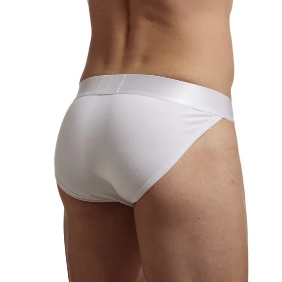 Мужские трусы танга белые JOCKMAIL JM3032-1
