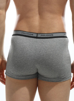 Мужские трусы-боксеры из хлопковой меланжевой ткани (Размер: M) (Цвет: серый меланж)