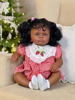 Кукла Реборн мягконабивная 60см в пакете (FA-586)