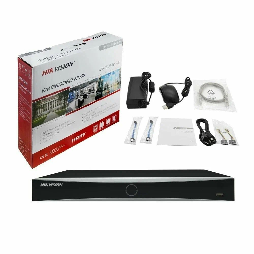 DS-7632NXI-K2 32-канальный видеорегистратор AcuSense 4K серии 1U K