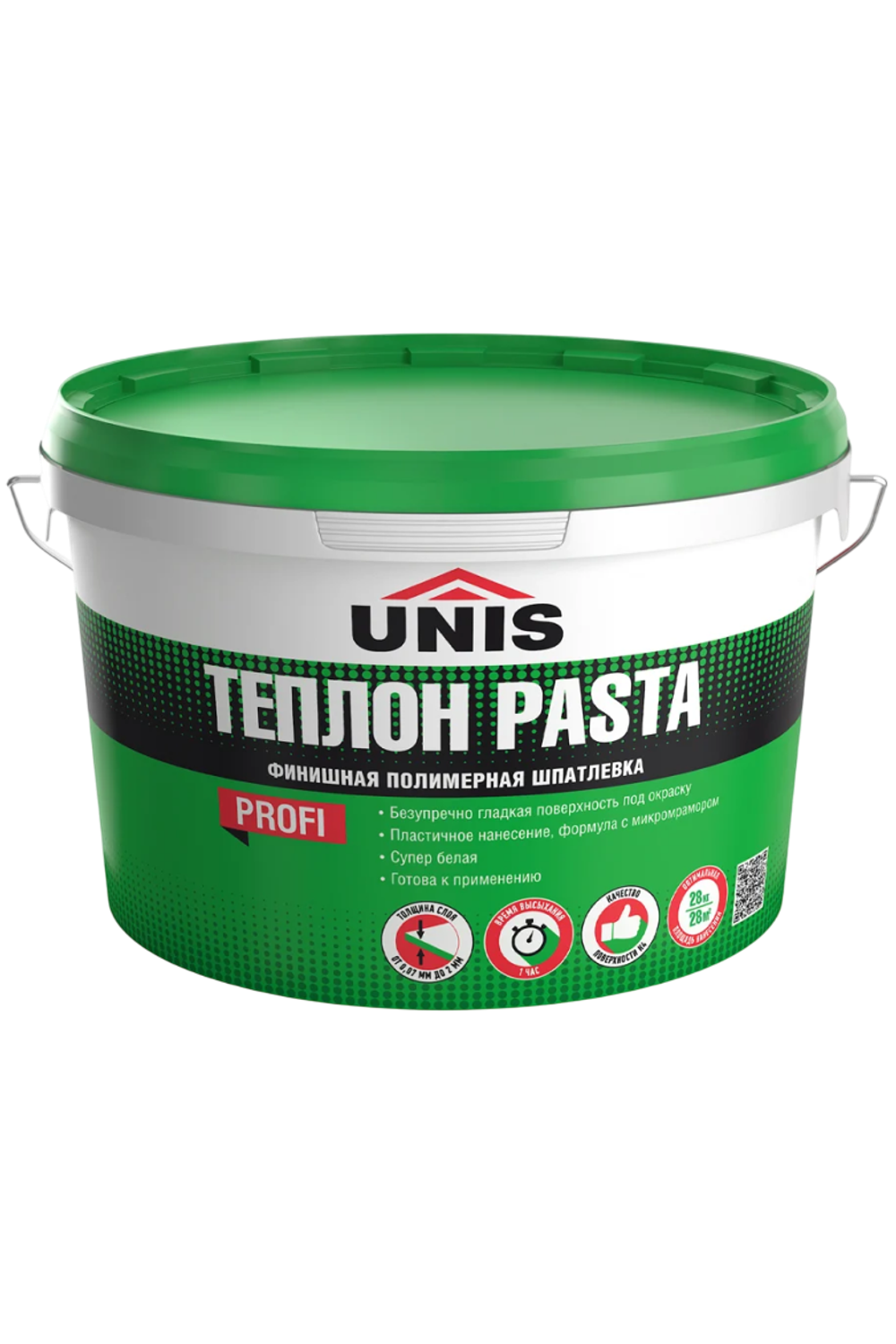 Шпатлевка UNIS ТЕПЛОН PASTA полимерная готовая к применению 28 кг