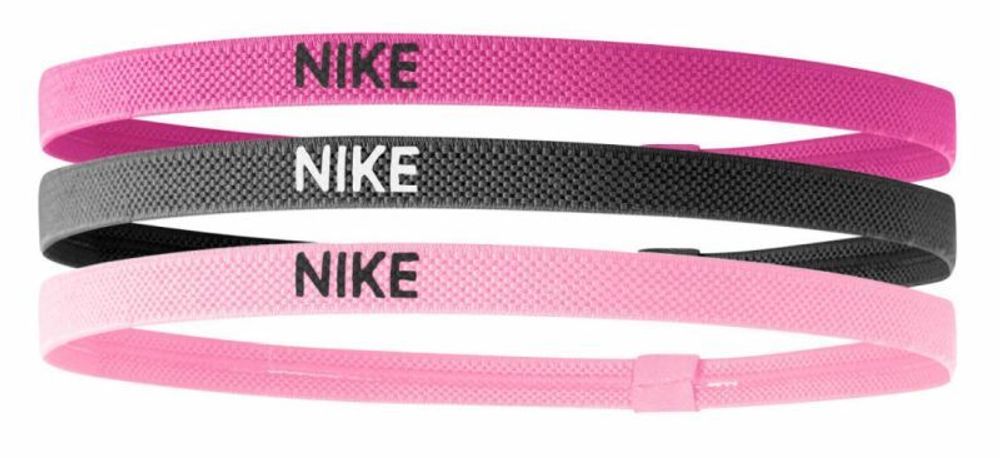 Резинка на голову Nike Elastic Hairbands 3PK - spark/gridiron/prism pink