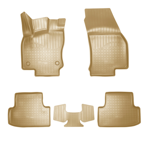 Ковры в салон Norplast/Unidec для Seat Ateca (2016-)Полиуретан,Бежевый, арт.NPA11-C80-110-B