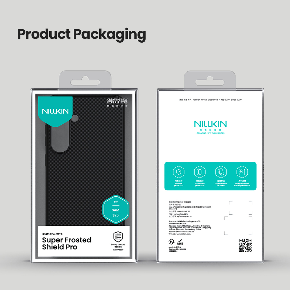 Усиленный защитный чехол от Nillkin для Samsung Galaxy S25, серия Super Frosted Shield Pro