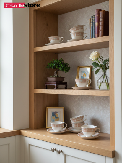 Чайный набор 220 мл. 12 предметов, на 6 персон, фарфоровый