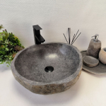Раковина из речного камня RS-63328 (47*45*15) 0122