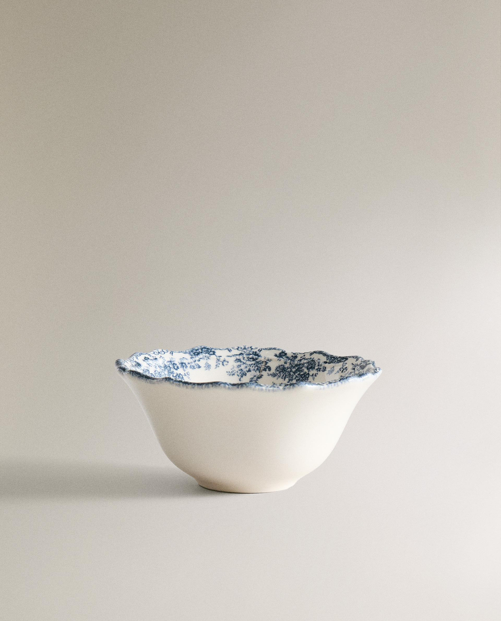 Zara Home миска из фаянса, цвет синий, 14 см · 2460/467