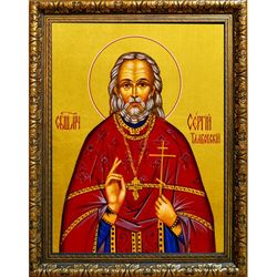 Сергий Тамбовский (Лавров), пресвитер священномученик. Икона на холсте.