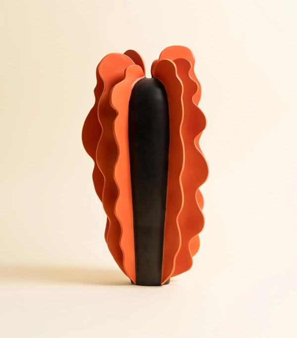 Ваза – Атлантида, волны, красные | Александра Маврина