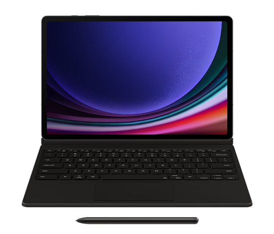 Чехол-обложка с клавиатурой Samsung Tab S9+ EF-DX815 чёрный