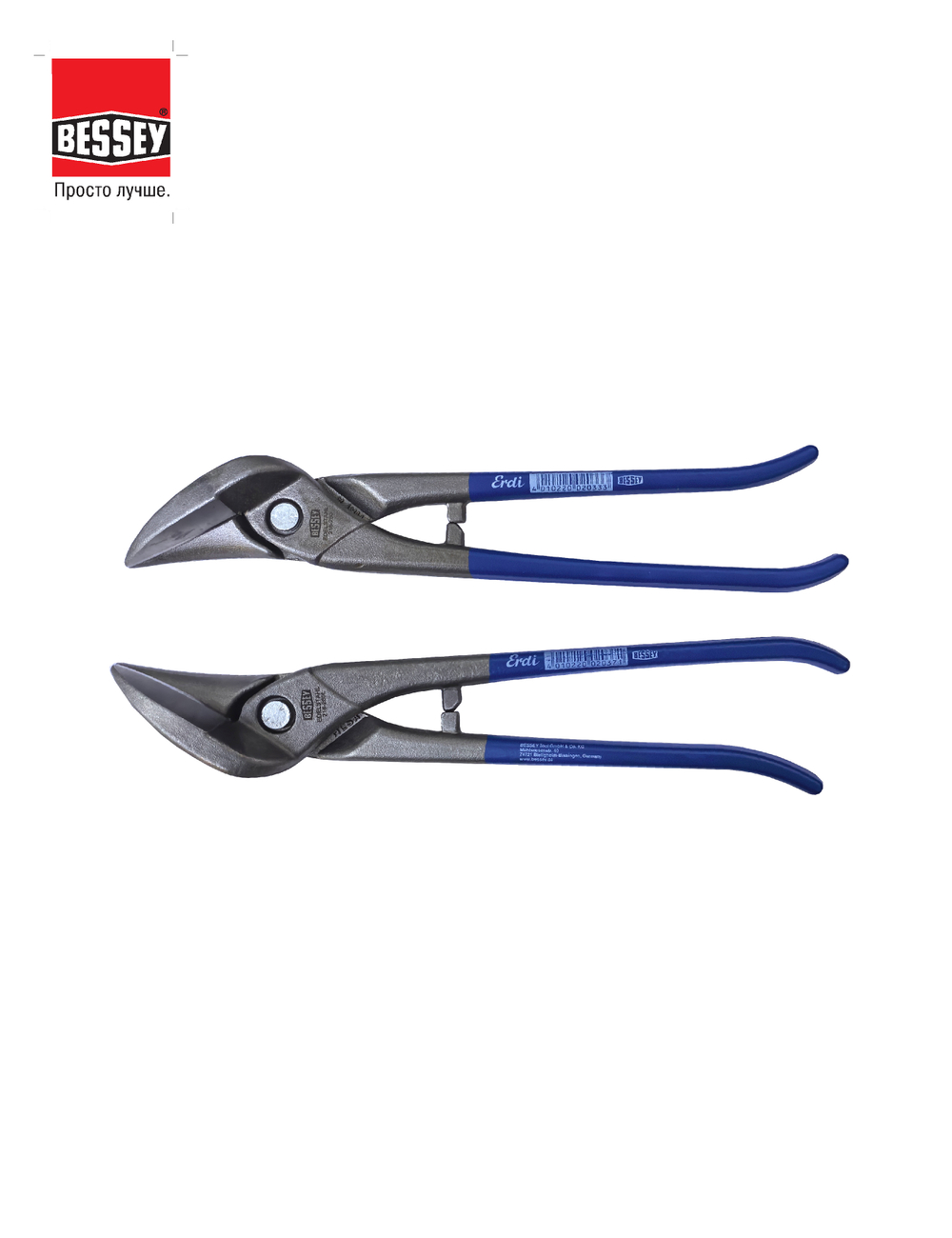 пара ножниц ERDI BESSEY идеальных D216-280 и D216-280L