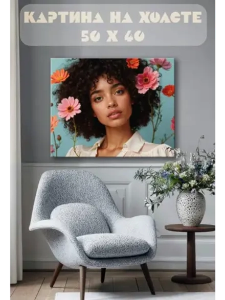 Картина на стену 40 X 50 Девушка
