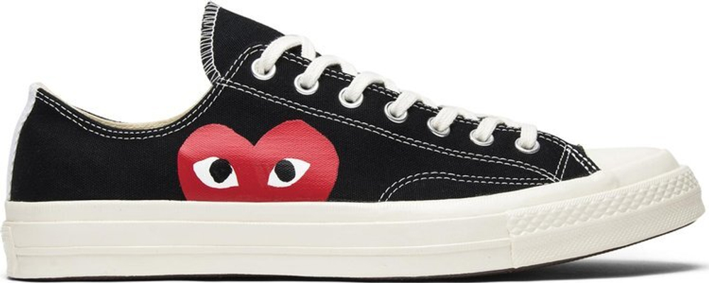 Converse comme des garcons black low clearance