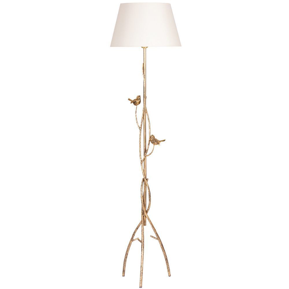 Светильник напольный торшер Терра с абажуром Сити-2 Кремовый