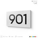 Номер на дверь 901, табличка на дверь для офиса, квартиры, кабинета, аудитории, склада, белая 120х70 мм, Айдентика Технолоджи