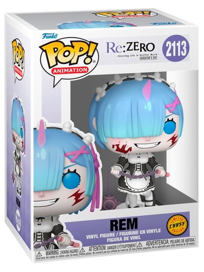 Фигурка Funko POP! Animation Re:Zero Rem w/Chase (2113) 86513 / Фигурка Фанко ПОП! по мотивам аниме "Re: Zero - жизнь с нуля в другом мире", Рем (ЧЕЙЗ)