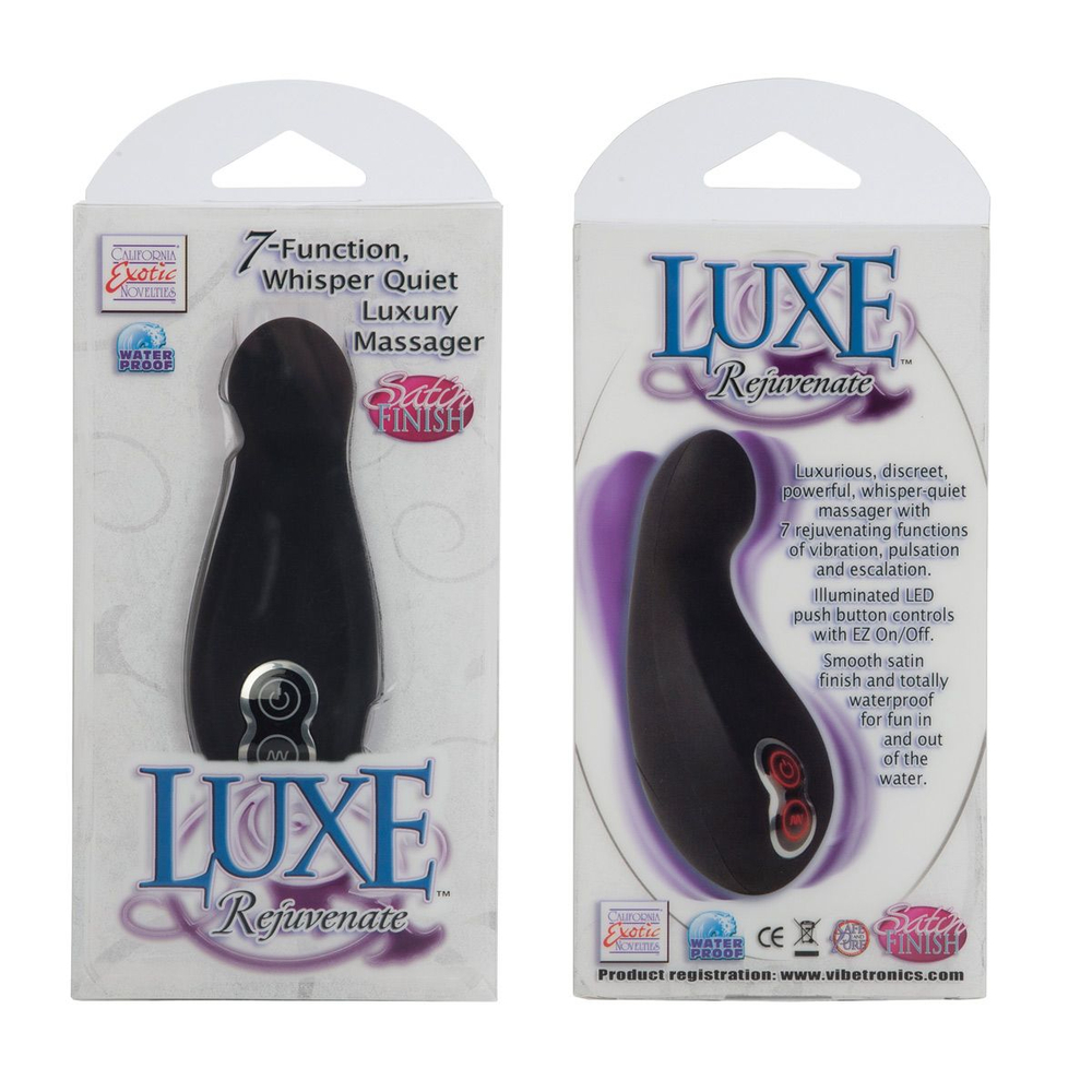 Люксовый черный массажер с 7 функциями (Цвет: черный)