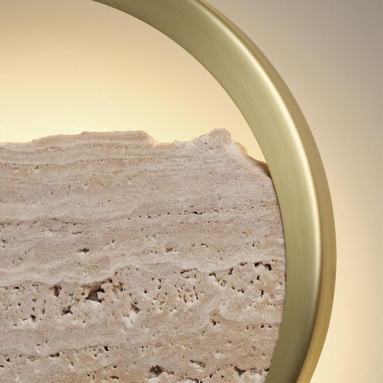 6625/9WL ECODESIGN ODL26 Настенный светильник  травертин/акрил/металл IP20 LED 9W 250Лм 3000K 220-240V VALLEY