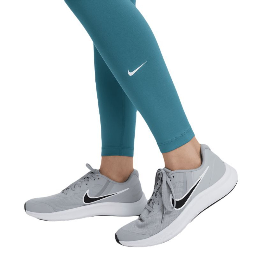 Брюки для девочки Nike Girls Dri-Fit One Legging - mineral teal/white