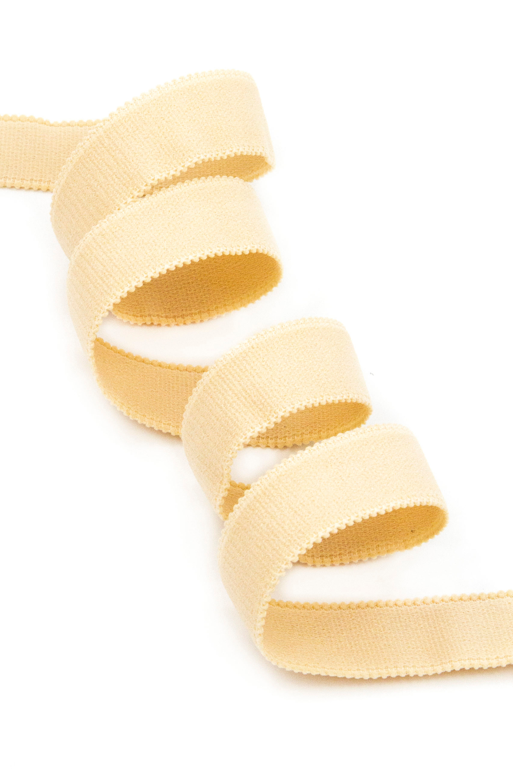 Резинка бретелечная широкая бежевая матовая 20 мм без учета фестона