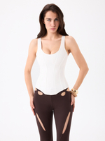 MILKY CORSET TANK TOP