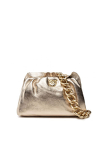 MINI CHAIN CLUTCH BAG FRAIMED – gold