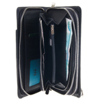 Чёрный кожаный клатч портмоне мужчине GALIB 7M168