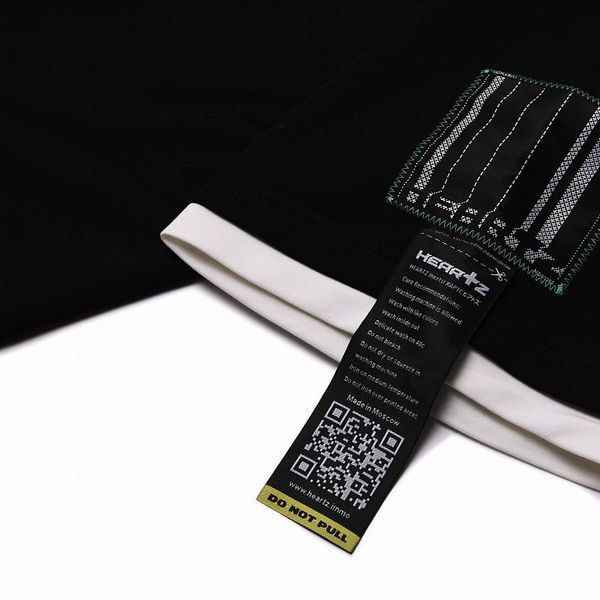 Футболка «Amane» Layered Kimono Черная - фото 5