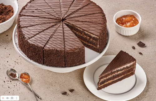 Торт Шоколадный 1,2кг 16порц Десертные истории Россия