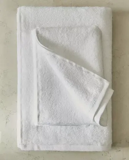 ZARA HOME БАННОЕ ПОЛОТЕНЦЕ МЯГКОЙ ТКАНИ, БЕЛЫЙ