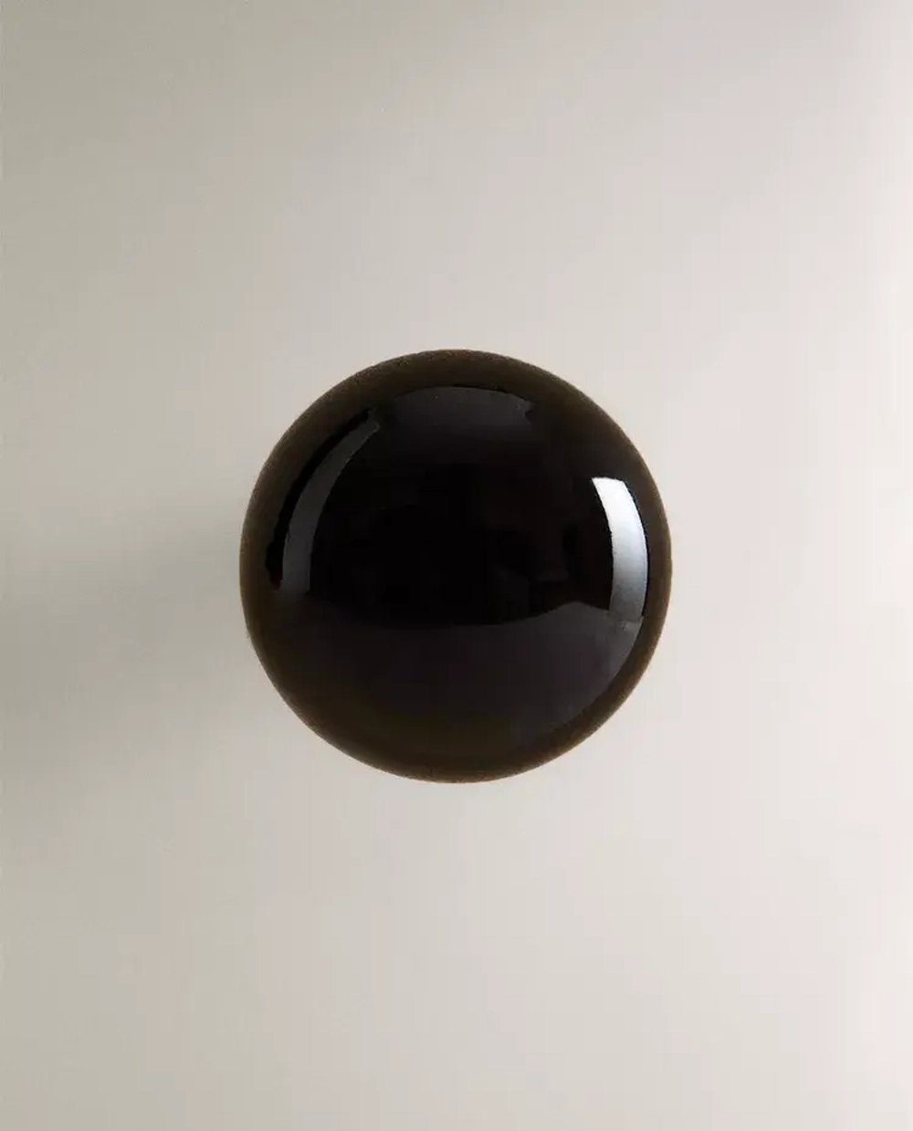 ZARA HOME БЛЕСТЯЩАЯ МЕБЕЛЬНАЯ РУЧКА ИЗ КЕРАМИКИ (НАБОР ИЗ 2 ШТ.), ЧЕРНЫЙ