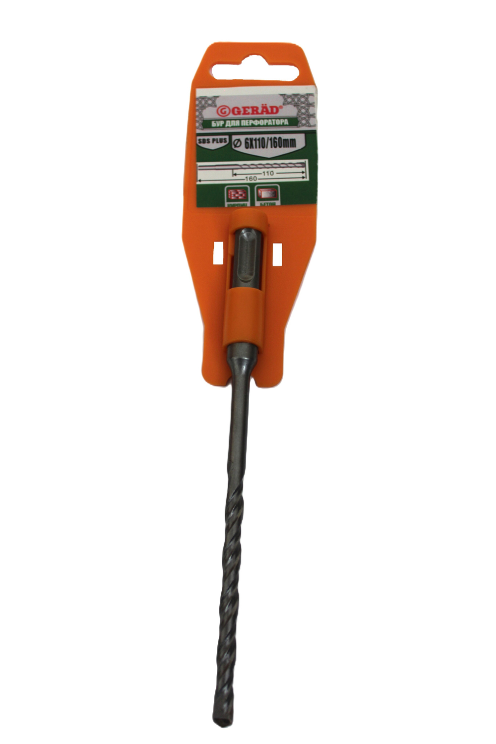 Бур по бетону 6-110-160 GERÄD 1 шт. PM0611016