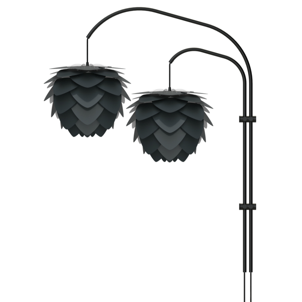Плафон aluvia mini anthracite, d40, 30см
