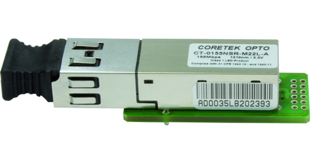 Трансивер HPE CORETEK OPTO 2x5 SFF, Duplex LC Connector, 1310nm LED for Multimode Fiber CT-0155NSR-M22L