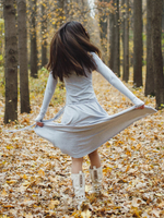 Платье Chintamani с длинным рукавом сер.меланж