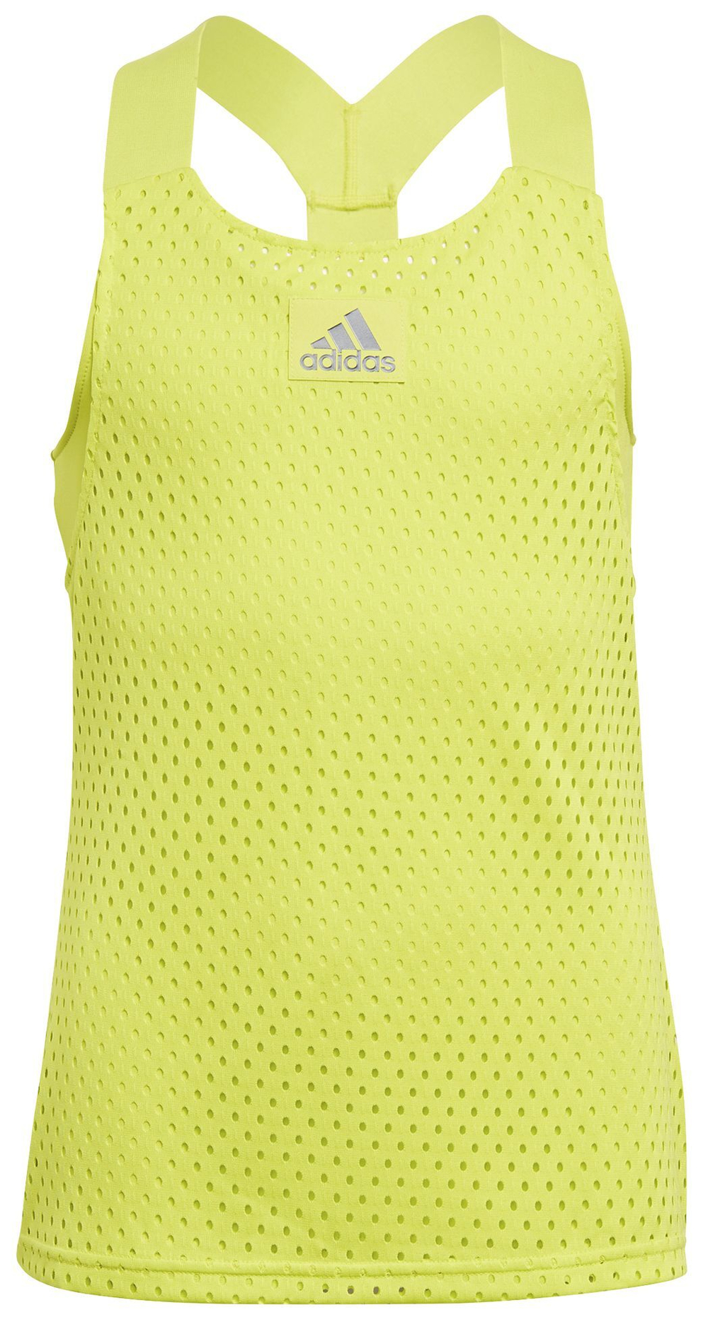 Футболка для девочки теннисная Adidas Heat Ready Primeblue Y-Tank Top - acid yellow