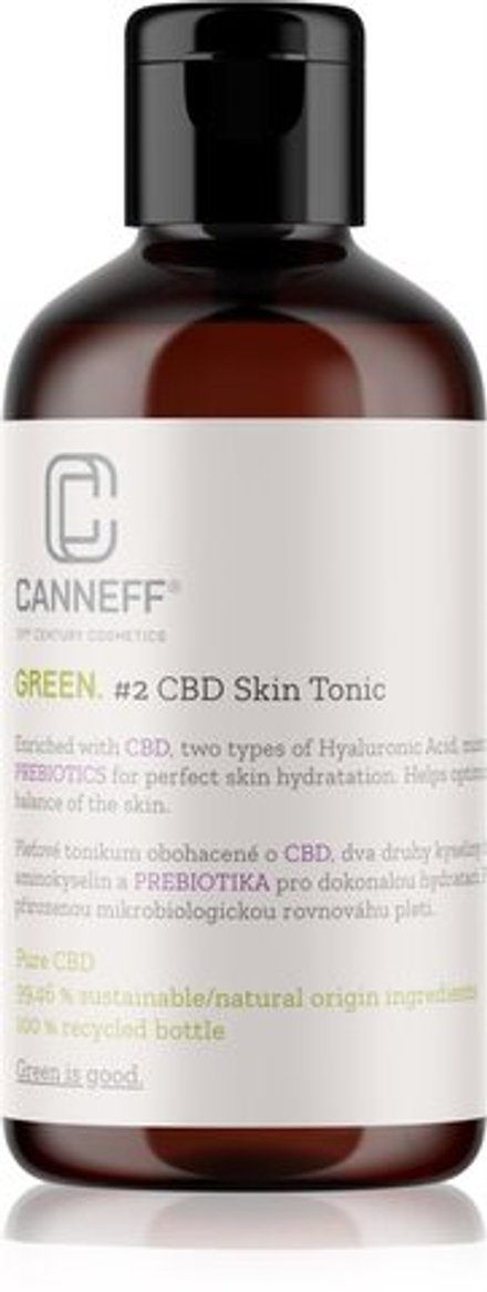 Canneff Green CBD Skin Tonic - увлажняющий тоник для лица /   200  ml  / GTIN 8594197030145