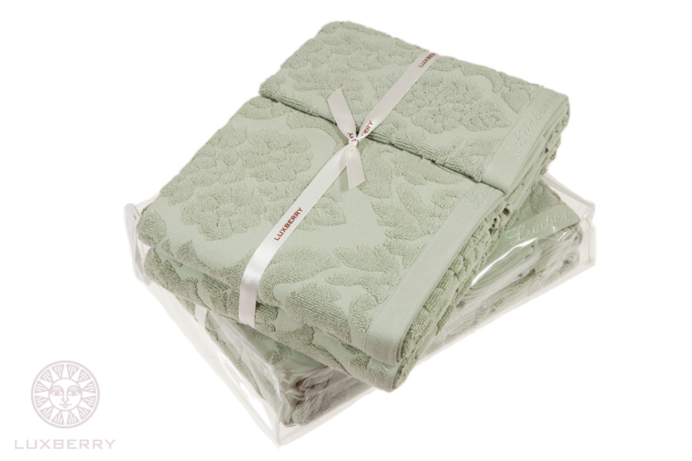 Набор полотенец 3 шт Luxberry New England английский зеленый