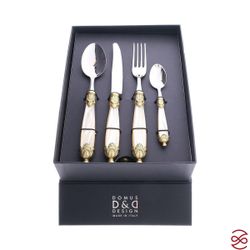 Набор столовых приборов 24пр Siena Antique Gold Champagne Steel