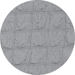 Чехол на стул с оборкой, цвет Серый, Набор 6 шт.