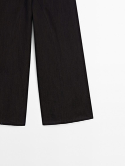 Massimo Dutti Джинсы широкого кроя, коричневый