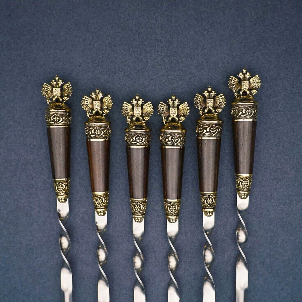 Подарочный набор шампуров "Герб"